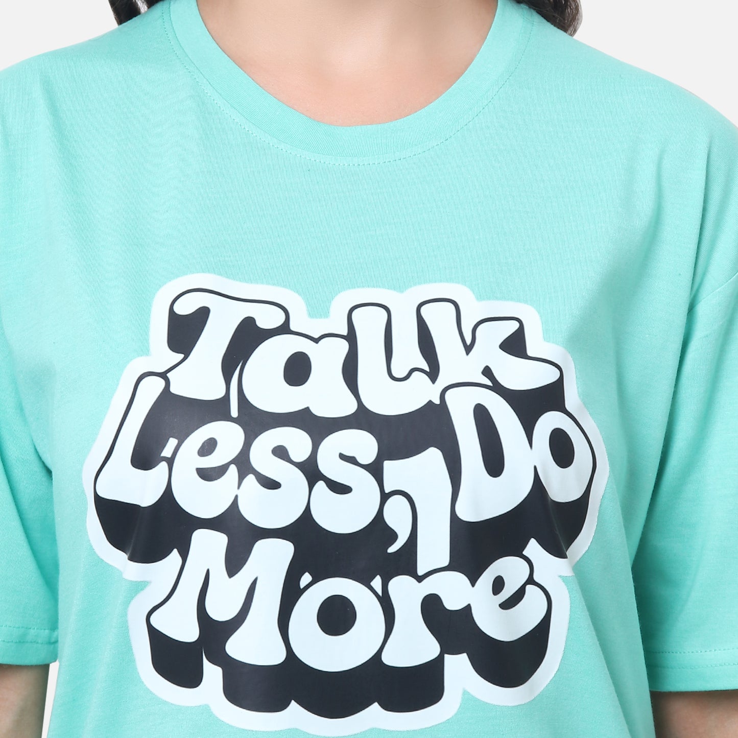 Motivational Statement T-Shirt - Mint Green