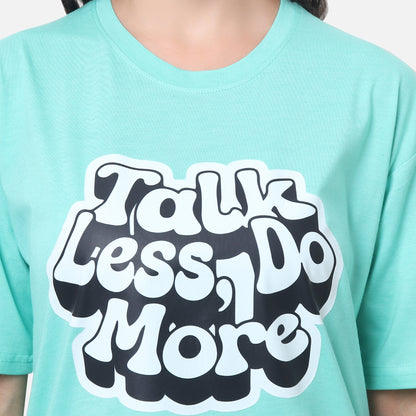 Motivational Statement T-Shirt - Mint Green