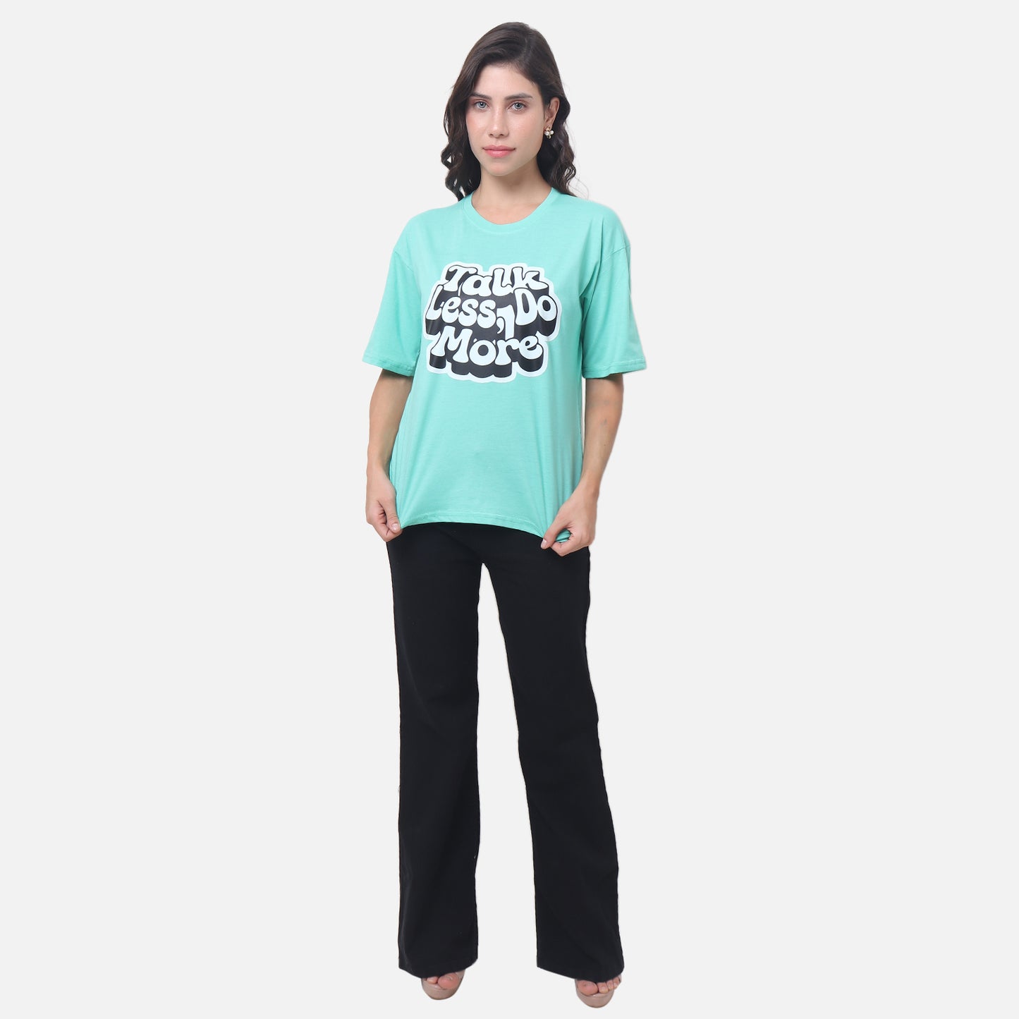 Motivational Statement T-Shirt - Mint Green