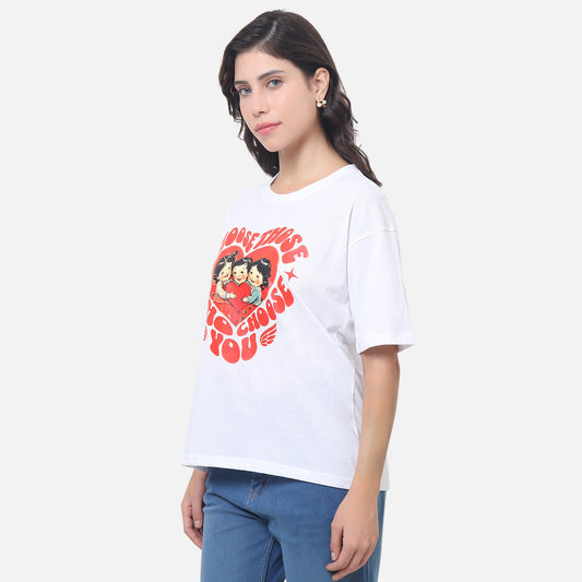 Retro Love Crew Tee Choose Those Who Choose You