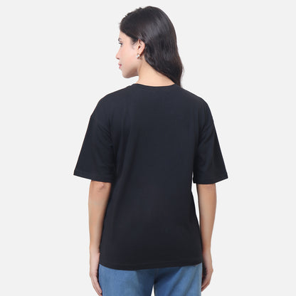 Choose Love Over Greed" Retro Statement T-Shirt - Black