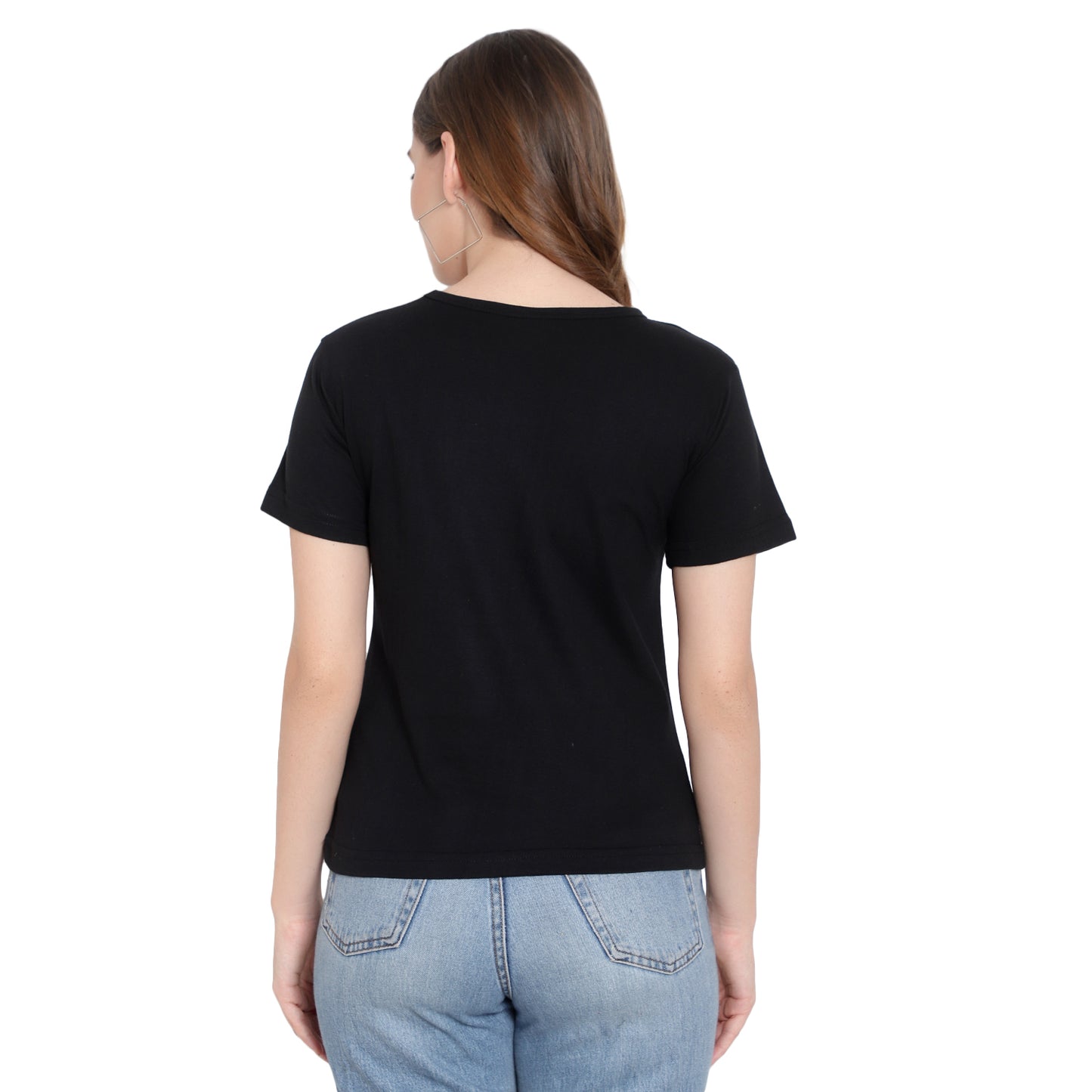 Women's Half-Sleeve Printed T-Shirt – Cotton Casual Tee