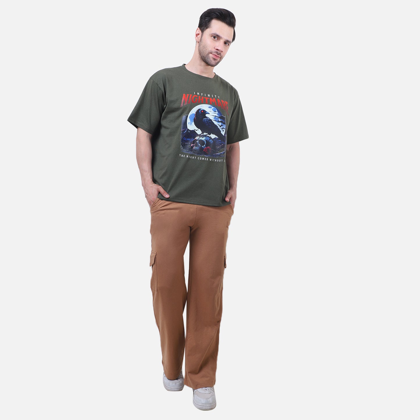Infinity Nightmare Gothic Raven T-Shirt – Embrace the Darkness Within