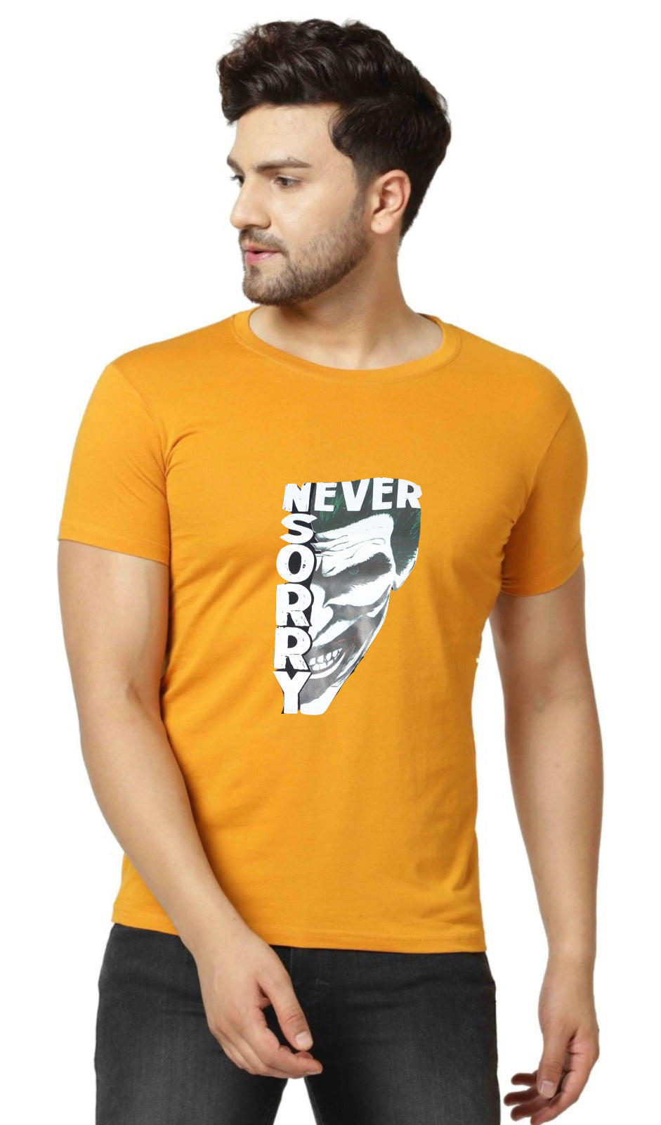 Stylish Cotton Blend Half Sleeves Printed Tshirt for Men and Boys | Round Neck Tshirt