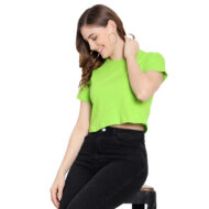 Hokum Women Crop Neon Color Half Sleeves T- Shirt - Image 6