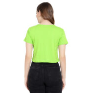 Hokum Women Crop Neon Color Half Sleeves T- Shirt - Image 5