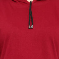 Hokum Women Half Sleeves Hoodies Maroon Color - Image 8