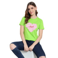 Women’s Neon Color T-Shirt - 100% Premium Cotton, Half Sleeves, Casual Style - Image 4